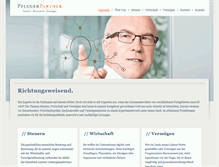 Tablet Screenshot of pfluger-partner.de